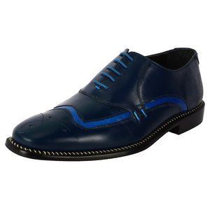 LibertyZeno Men's Navy Royal Lace-Up Shoes